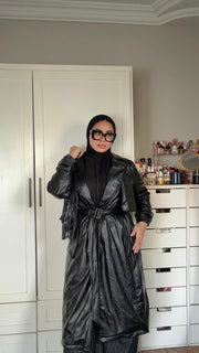 Sidra Leather Coat