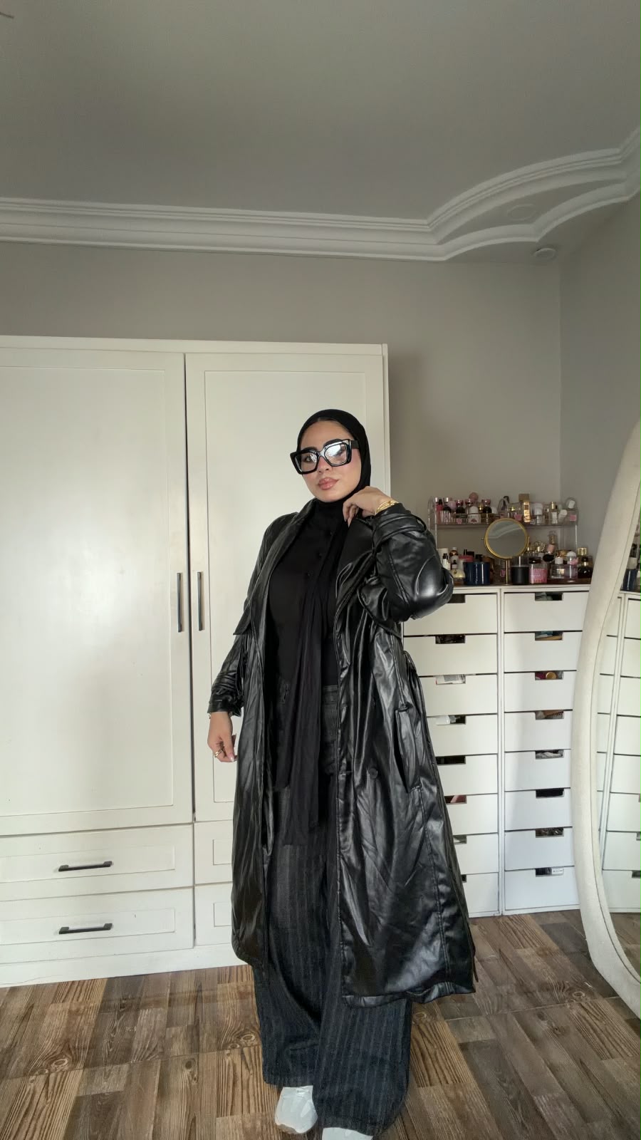 Sidra Leather Coat