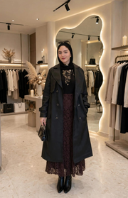 Cherry Leather Coat