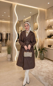 Cherry Leather Coat